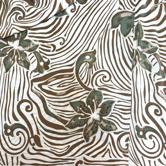 Bice by Sag Harbor Earth Tone Floral Midi Elastic Waist Wrap Skirt 24W NEW - Picture 6 of 9